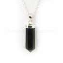 Shungite- SS Simple Pendant