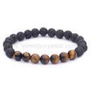 Tiger Eye Lava Bracelet