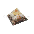 Watermelon Tourmaline with Selenite Sticks- Metatron Pyramid 75-80 mm - NEW