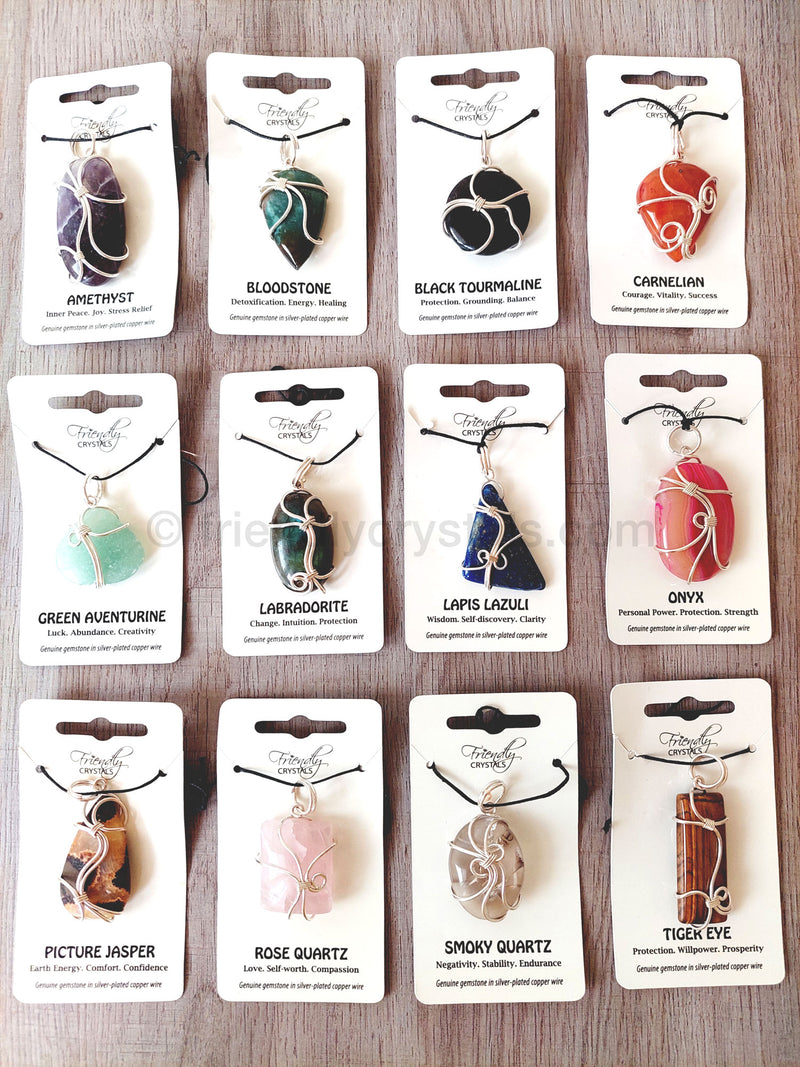 Wire Wrapped Pendants - 12 Pack - NEW !!
