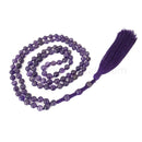 Amethyst Knotted Mala 6mm