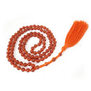 Carnelian Knotted Mala 6mm