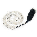 Rainbow Moonstone Knotted Mala 6mm